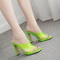 Sleek Womens Heels - Green 39 -