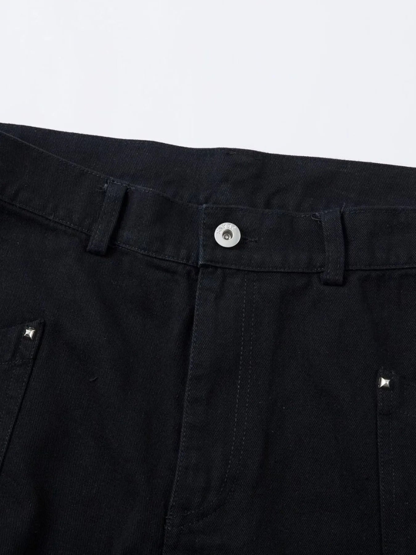 Men's Wide Leg Cargo Jeans - -