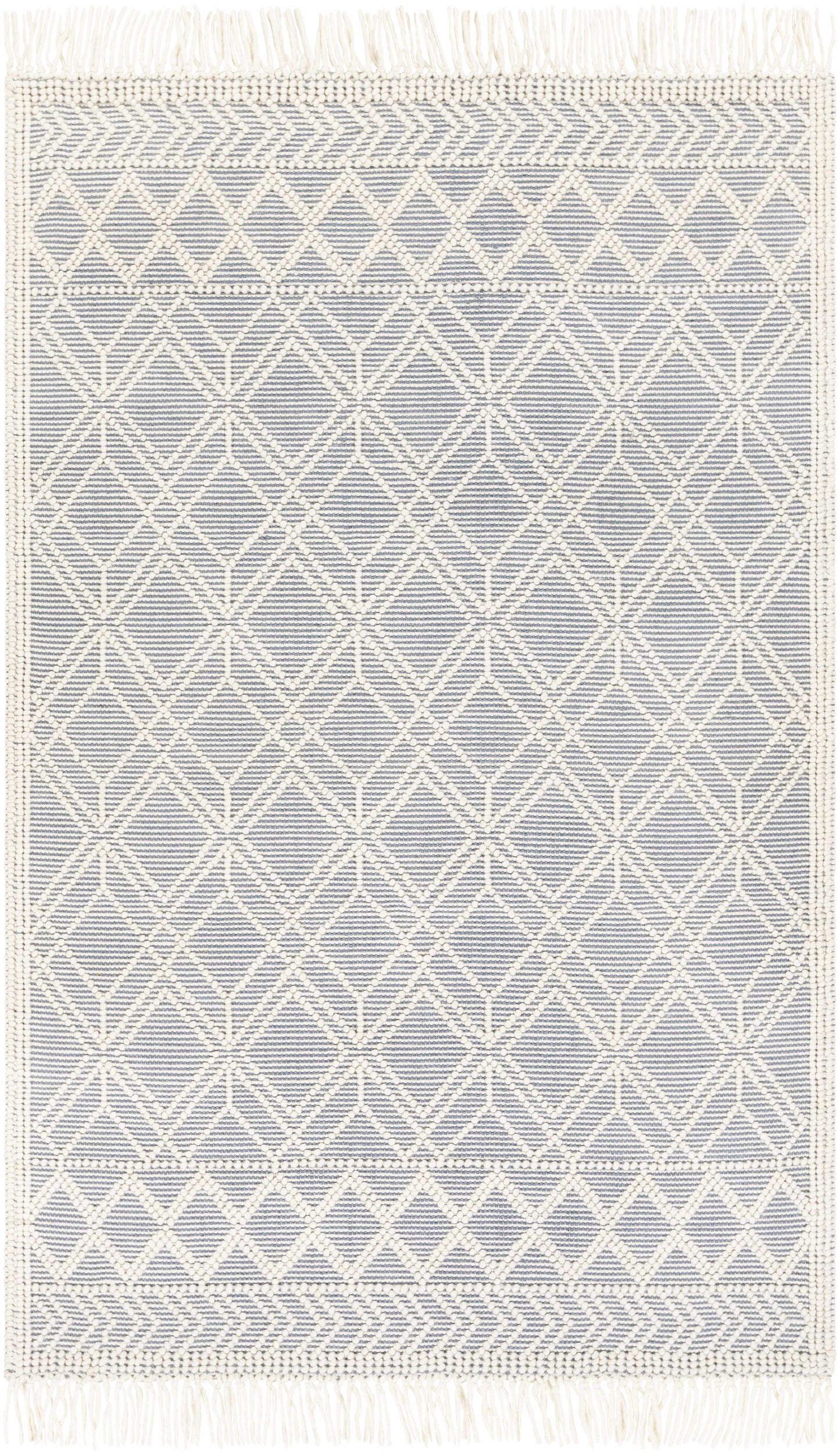 Ramsbury Ivory & Blue Area Rug - - Rugs