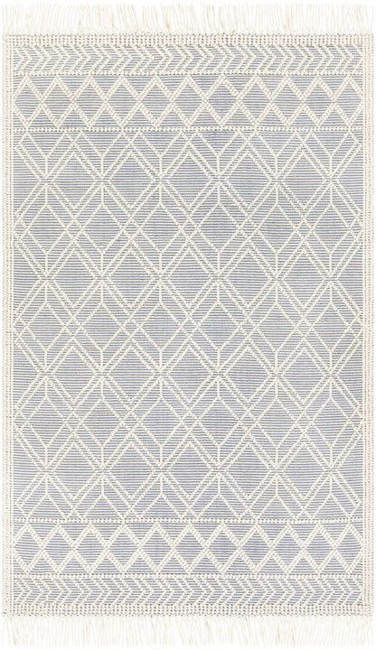 Ramsbury Ivory & Blue Area Rug - - Rugs
