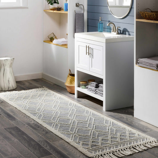 Ramsbury Ivory & Blue Area Rug - - Rugs