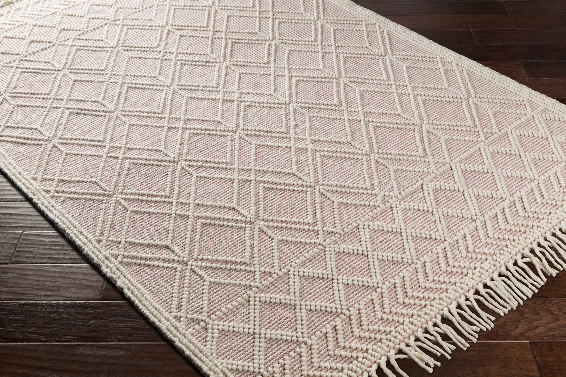 Ramsbury Pink Area Rug- Hauteloom- {{Product type}}