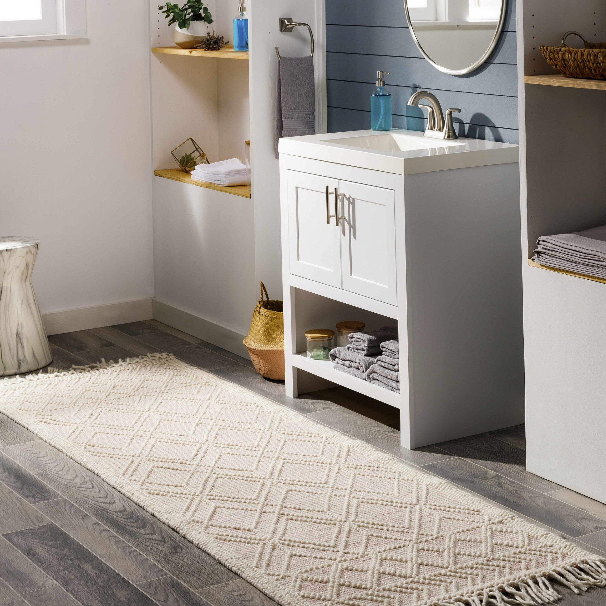 Ramsbury Pink Area Rug- Hauteloom- {{Product type}}