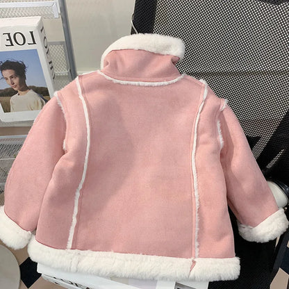 Girls Pink Winter Coat