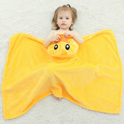 Duck Fleece Hooded Blanket