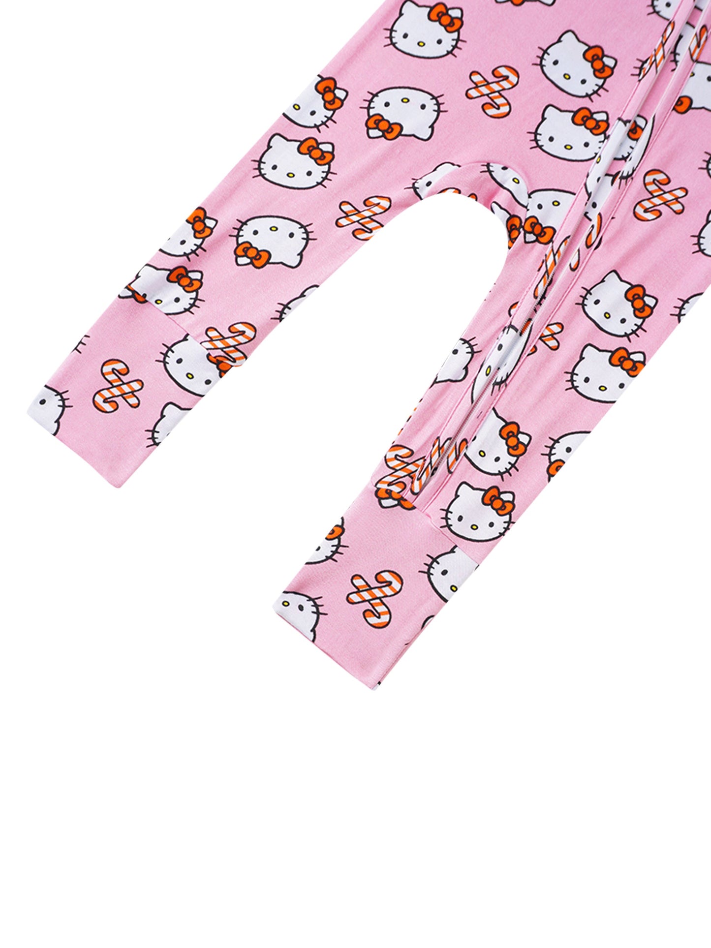 PoshTOT Sanrio Hello Kitty Pink Bamboo Baby Convertible Zippy Romper - - Zippy Romper
