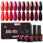 UR SUGAR Red Gel Nail Polish Set 10 Colors Red Collection - Red - gel polish