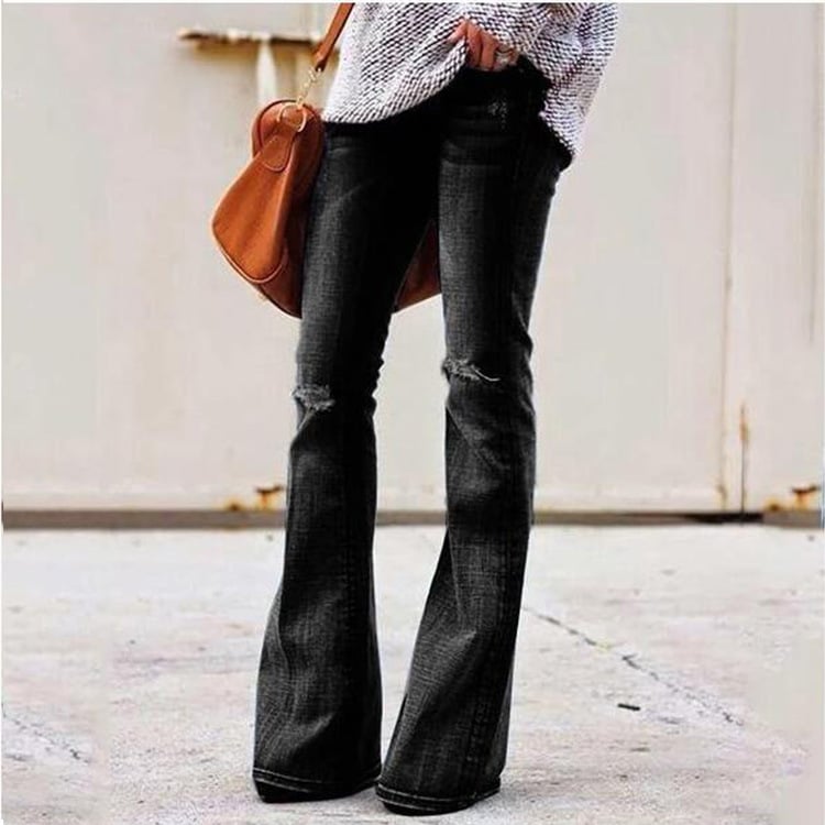 Chic Fit Ladies Slim Jeans - 02.Black 4XL - Women's Fashion - Women's Clothing - Bottoms - Jeans
