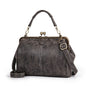 Matte Leather Womens Shoulder Bag - Grey 28*6*22cm - shoulder bag