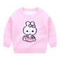 Trendy Cartoon Tutu Fan Tong Knitwear - Orange 120cm - sweater