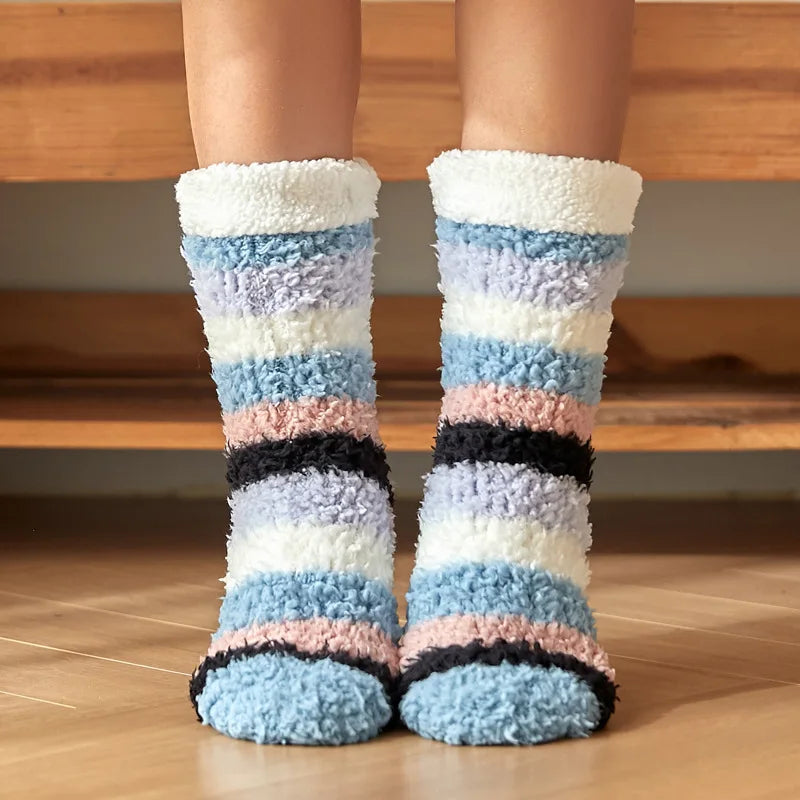 Warm Cozy Fuzzy Fluffy Cozy Socks Non Slip Floor Socks Thick Thermal Socks