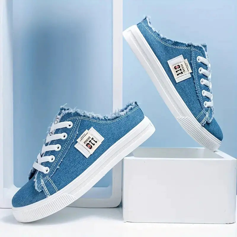 Flat Slip-On Canvas Sneakers - Kia Day Design