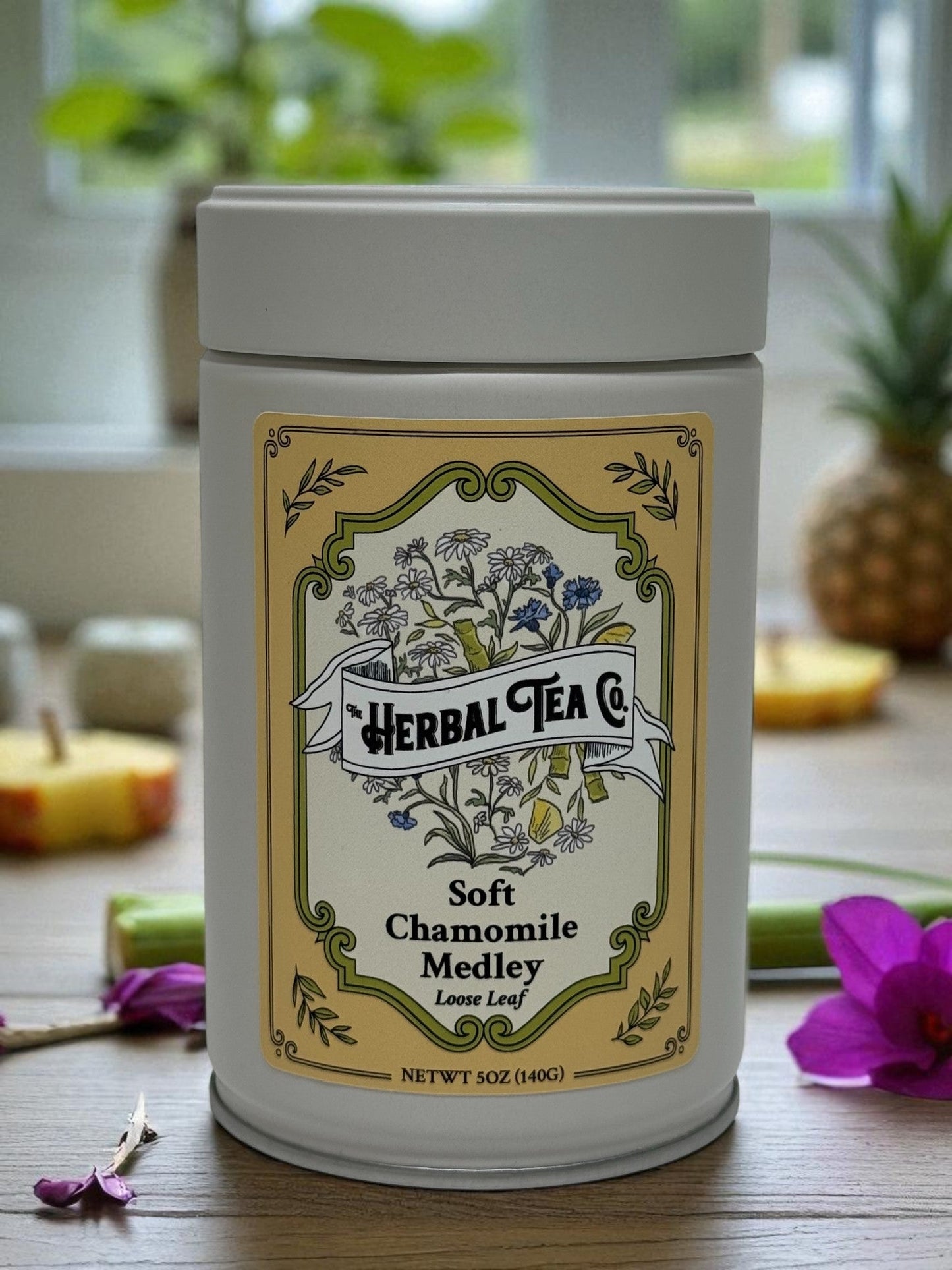Soft Chamomile Medley Herbal Tea - Tin - 45 servings - Tea