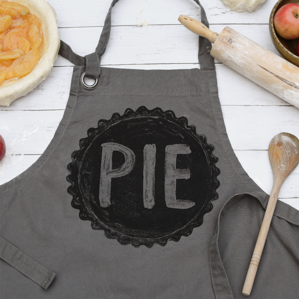 Pie Lover's Cotton Canvas Apron with Pockets - - Apron