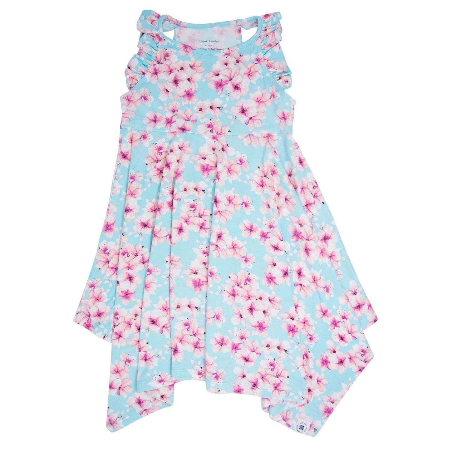 Cherry Blossom Racerback Dress - - Dresses