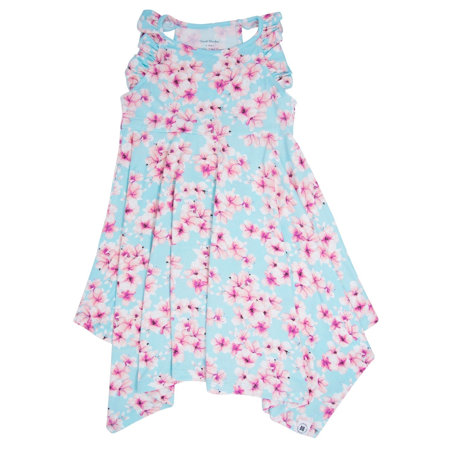 Cherry Blossom Racerback Dress - - Dresses