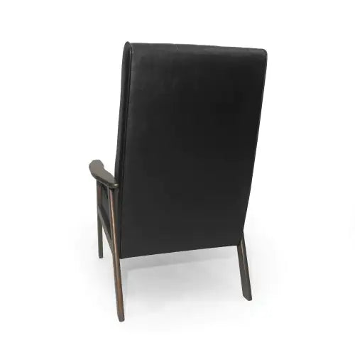 Mid-Century Faux Leather Upholstered Chair - Kia Day Design