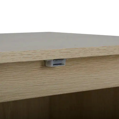 2 Door Rattan High Cabinet Built-in Adjustable Shelf - Kia Day Design