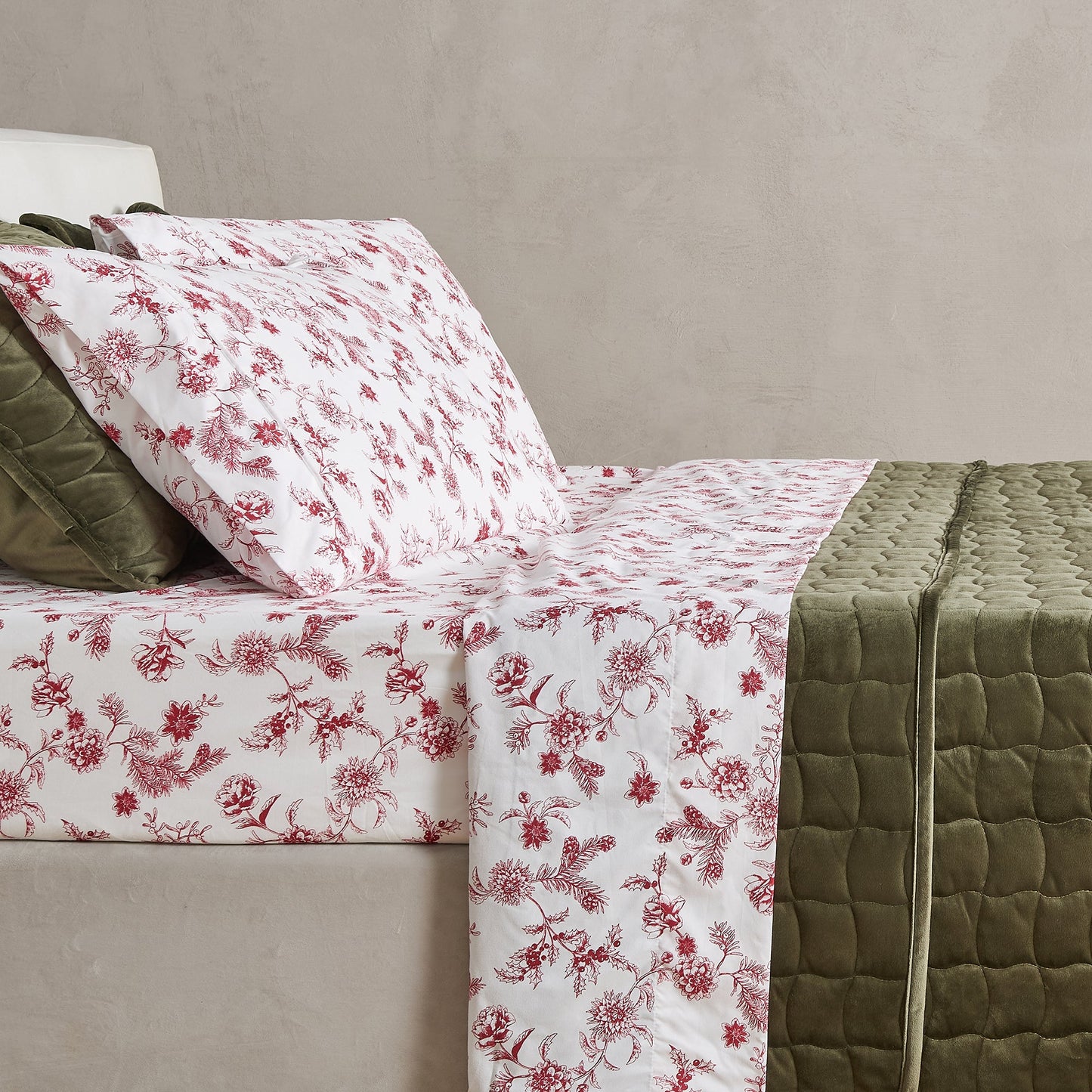 Watercolor Floral Sheet Set - Delia Collection - - Sheets
