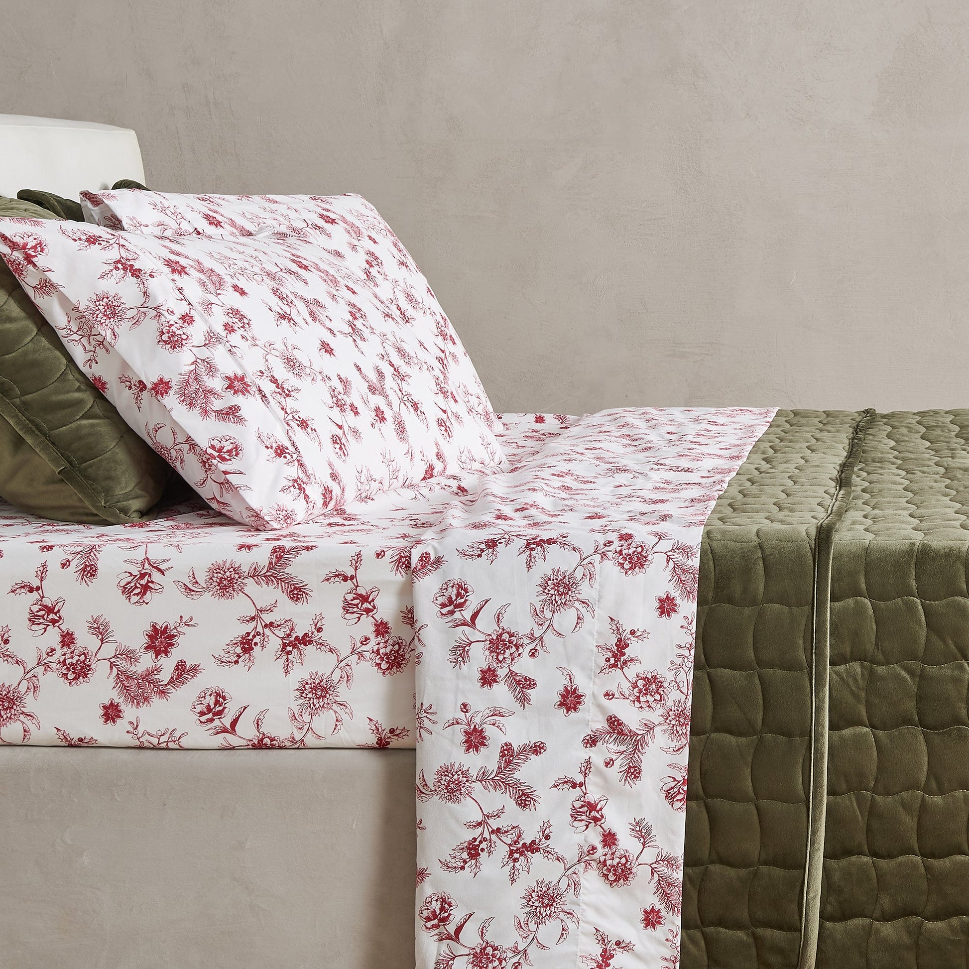 Watercolor Floral Sheet Set - Delia Collection - - Sheets