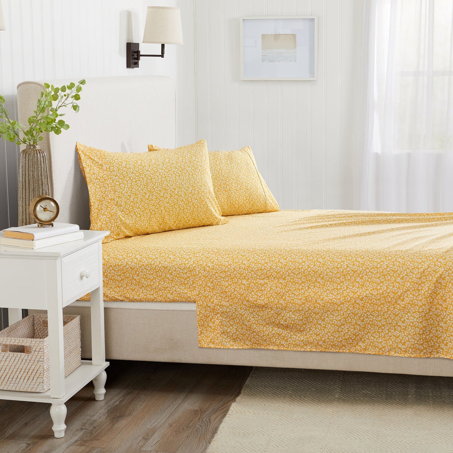 Watercolor Floral Sheet Set - Delia Collection - - Sheets