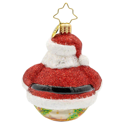 Christopher Radko Little Gem Glass Ornament - Jolly Holly Claus Gem - - Christmas >> Ornaments >> Glass