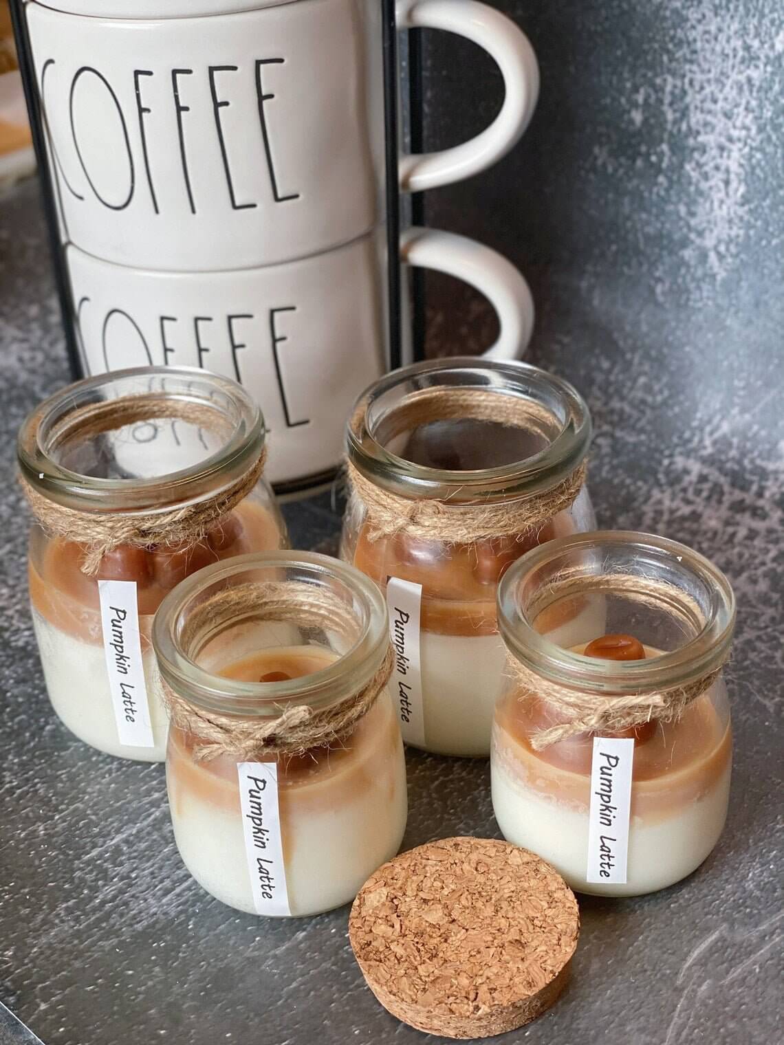 Coffee Candle in Glass Jar - - candles