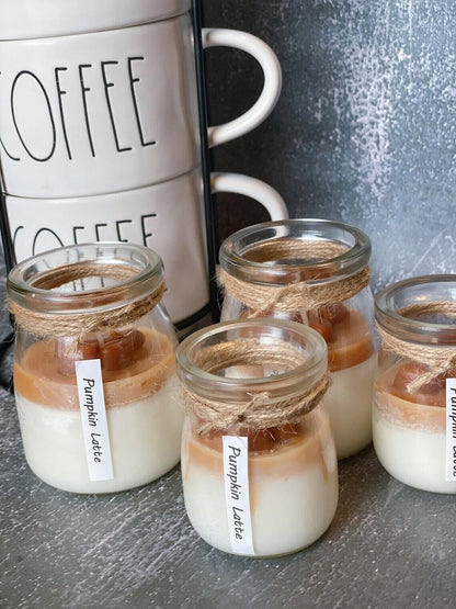 Coffee Candle in Glass Jar - - candles