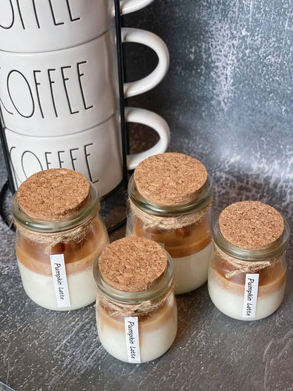 Coffee Candle in Glass Jar - - candles