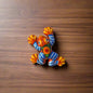 Colorful Talavera Frog Figurine Hand-Painted Mexican Wall Art - - Guerrero Wall Art