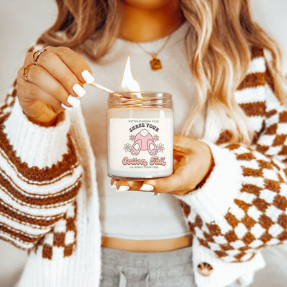Cotton Blossom Candle - Fresh Lavender Cotton - - candle