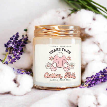 Cotton Blossom Candle - Fresh Lavender Cotton - - candle