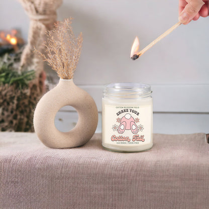 Cotton Blossom Candle - Fresh Lavender Cotton - - candle
