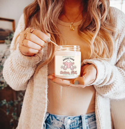 Cotton Blossom Candle - Fresh Lavender Cotton - - candle