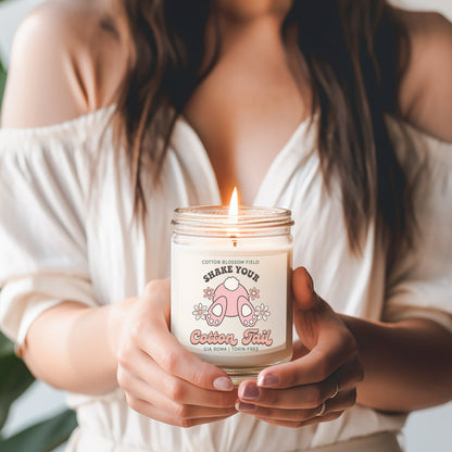Cotton Blossom Candle - Fresh Lavender Cotton - - candle