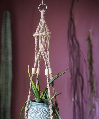 Cotton Hemp Rope Planter Hanger - -