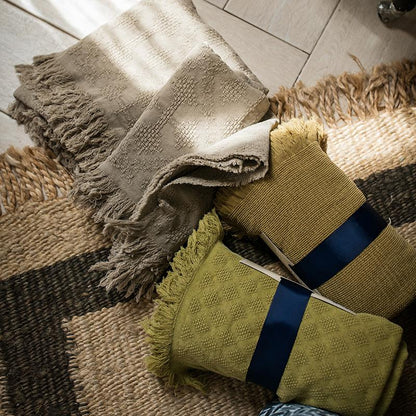 Cotton Throw Sofa Blanket - -