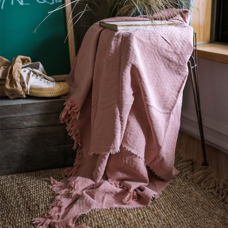 Cotton Throw Sofa Blanket - -