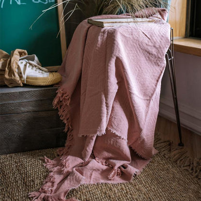Cotton Throw Sofa Blanket - -