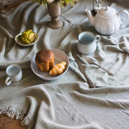Cotton Throw Sofa Blanket - -