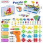 3D Mosaic Puzzle Building Set with Tools - Kia Day Design