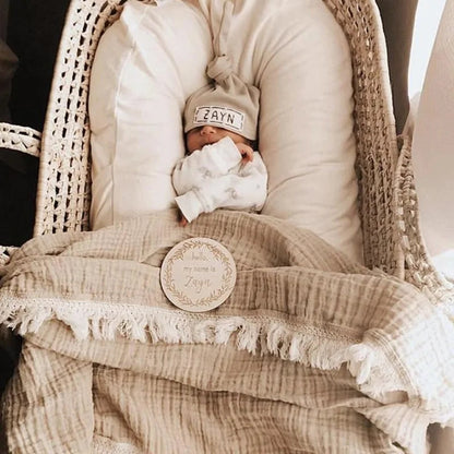 Organic Cotton Baby Tassel Blankets - Kia Day Design