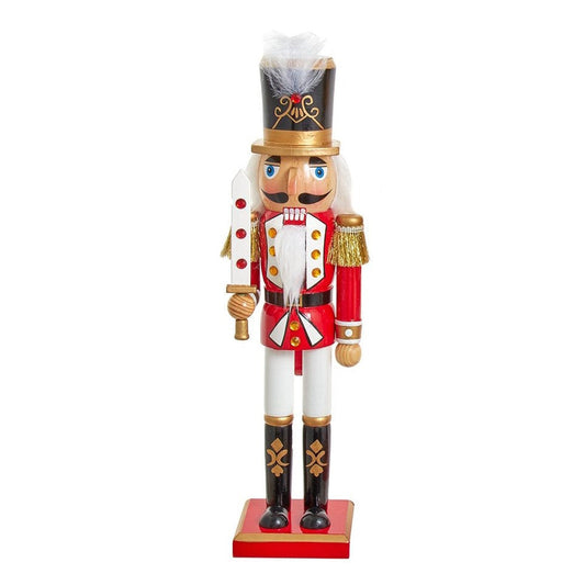 Classic Red/White/Gold Nutcracker - 15 Inch - Sword - Default Title - Christmas >> Nutcrackers