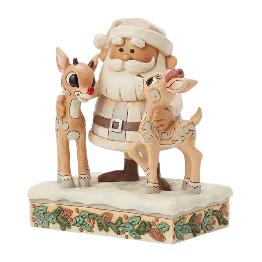 Woodland Santa with Rudolph and Clarice - - Christmas >> Figurines >> Jim Shore