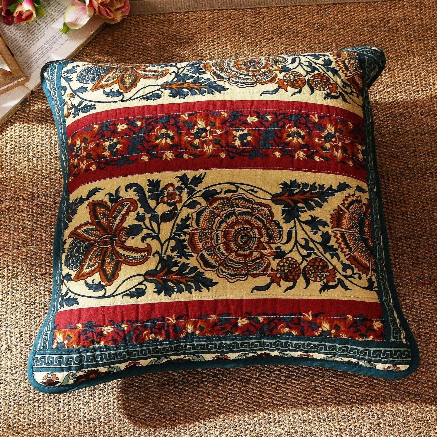 DaDa Bedding Set of Two Dark Elegance Bohemian Cushion Covers - 2 PCS - 18" (JHW-550) - - Cushion Cover