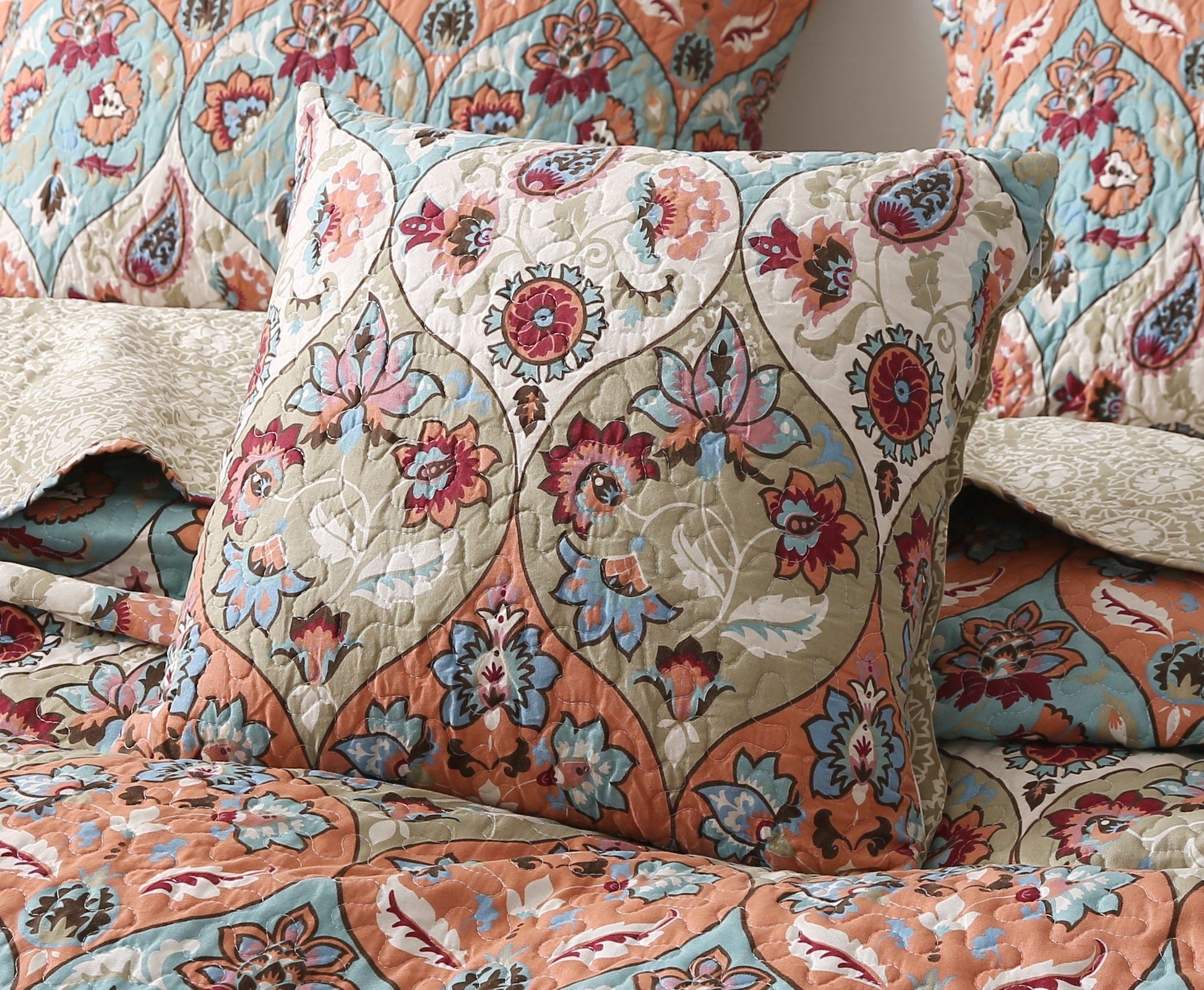 DaDa Bedding Set of Two Garden Party Bohemian Throw Pillow Covers (LH1403)- DaDalogy Bedding Collection- {{Product type}}