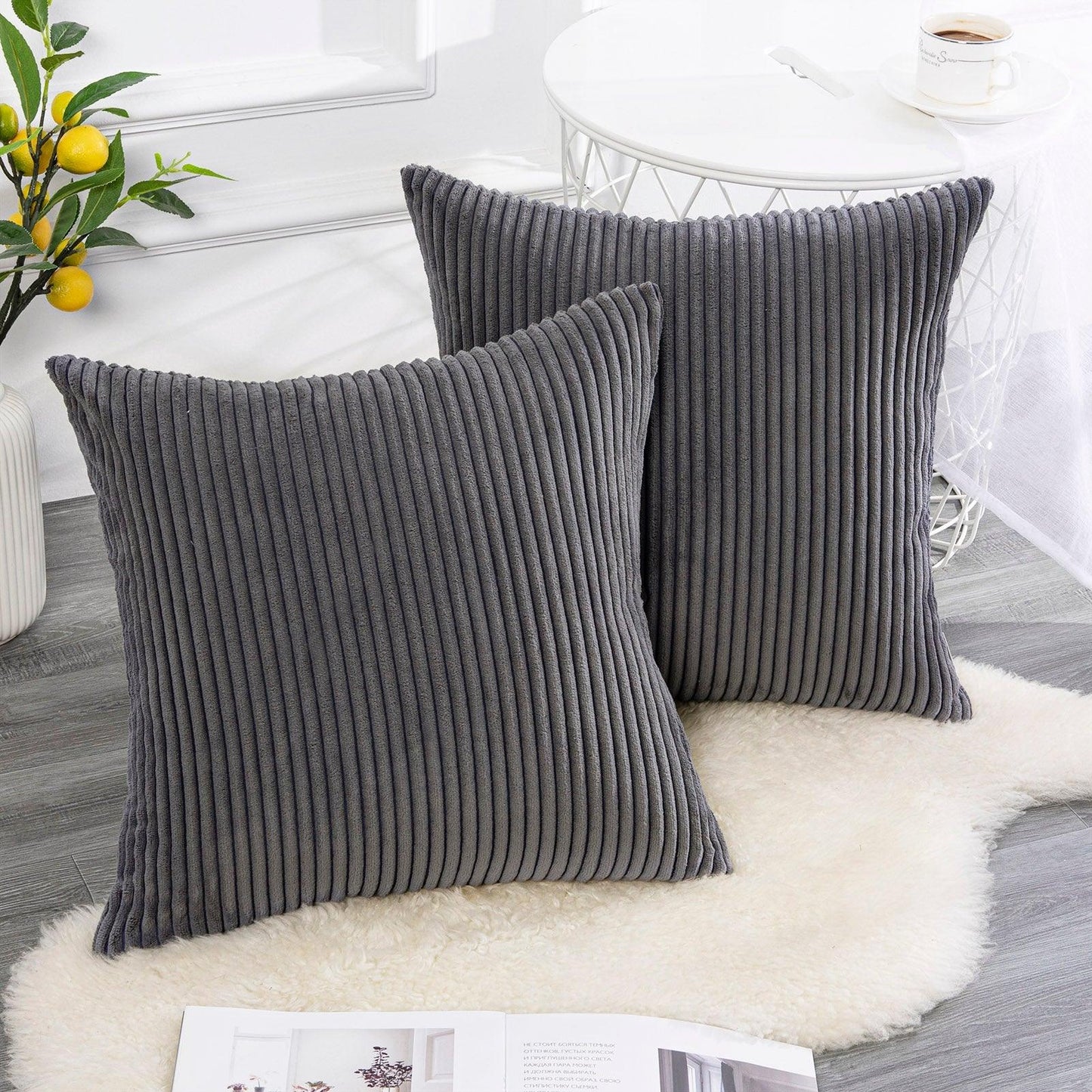Solid Color Throw Pillow Cases Velvet - - ST50DE7258KSN