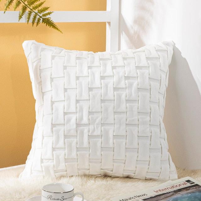 Solid Color Throw Pillow Cases Velvet - - ST50DE7258KSN