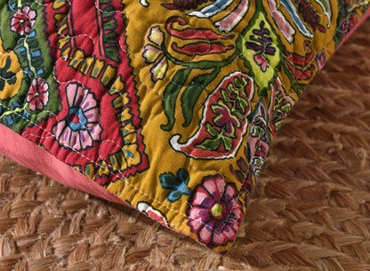 Tache Intricate Floral Paisley Chevron Hanging Gardens Cushion Cover 2-Pieces (HS3148) - - Euro Sham / Cushion Cover