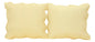 Tache Yellow Diamond Matelasse Scalloped Buttercup Puffs Cushion Covers / Euro Sham (YELLEMDES) - 18 x 18 | 2-pack - Euro Sham / Cushion Cover